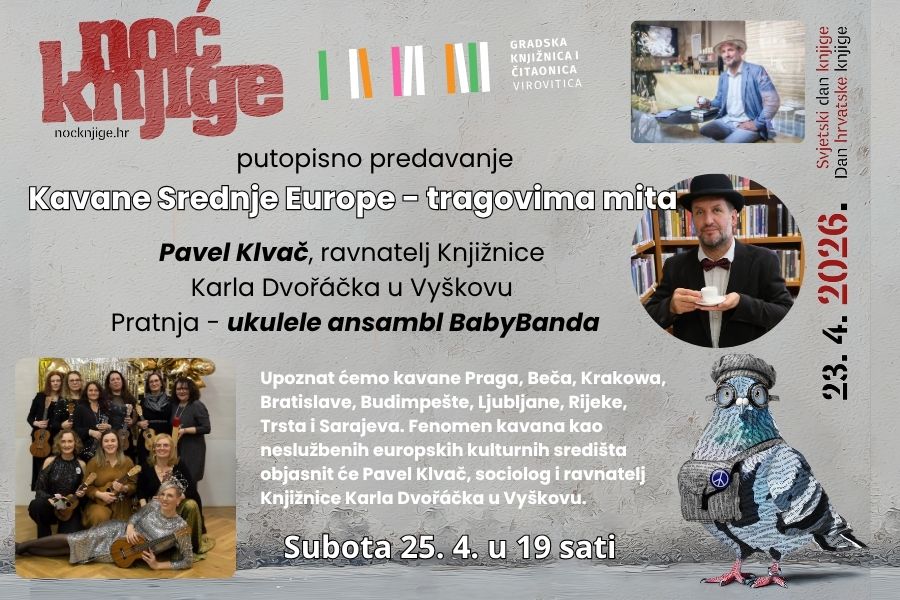 Kavane Srednje Europe – tragovima mita – Subota, 25. 4. 2026. u 19 sati