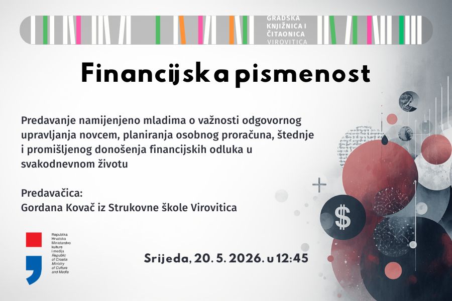 Financijska pismenost za mlade – Srijeda, 20. 5. 2026. u 12:45