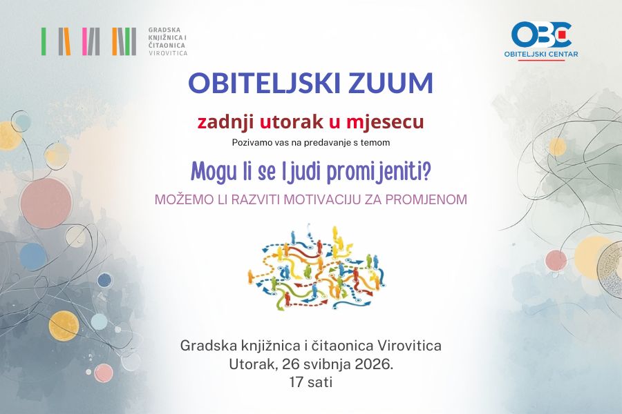 Obiteljski ZUUM: Mogu li se ljudi promijeniti? – Utorak, 26. 5. 2026. u 17 sati