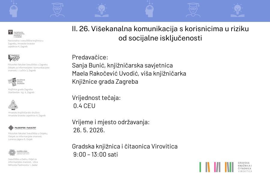 CSSU-Višekanalna komunikacija s korisnicima u riziku od socijalne isključenosti – Utorak, 26. 5. 2026. u 9 sati