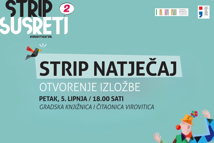 Otvorenje izložbe nagradnog Strip natječaja i dodjela nagrada – Petak, 5. 6. u 18 sati
