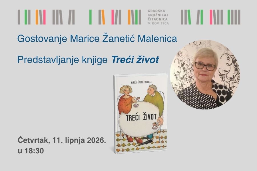 Predstavljanje romana Treći život – Marica Žanetić Malenica