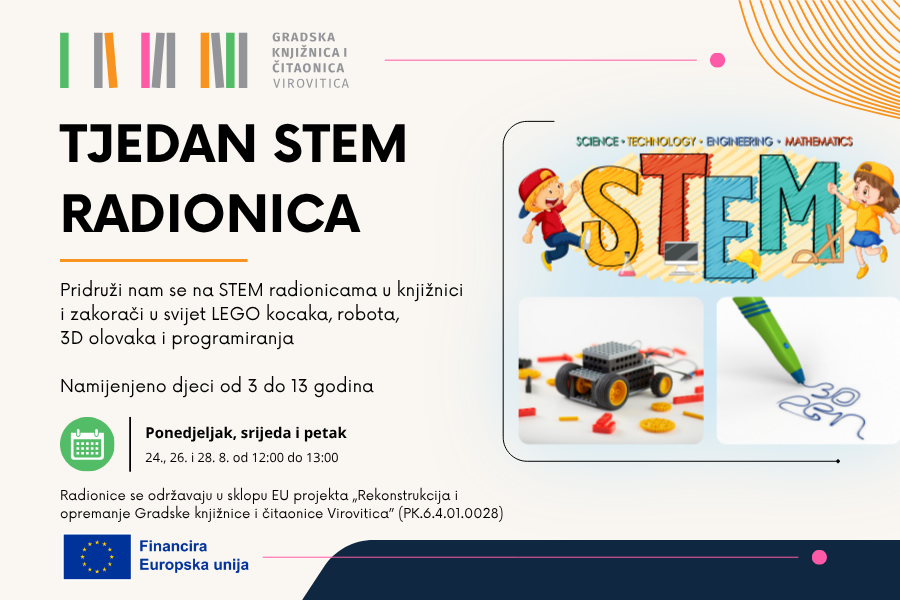 Tjedan STEM radionica – 24., 26. i 28. kolovoza