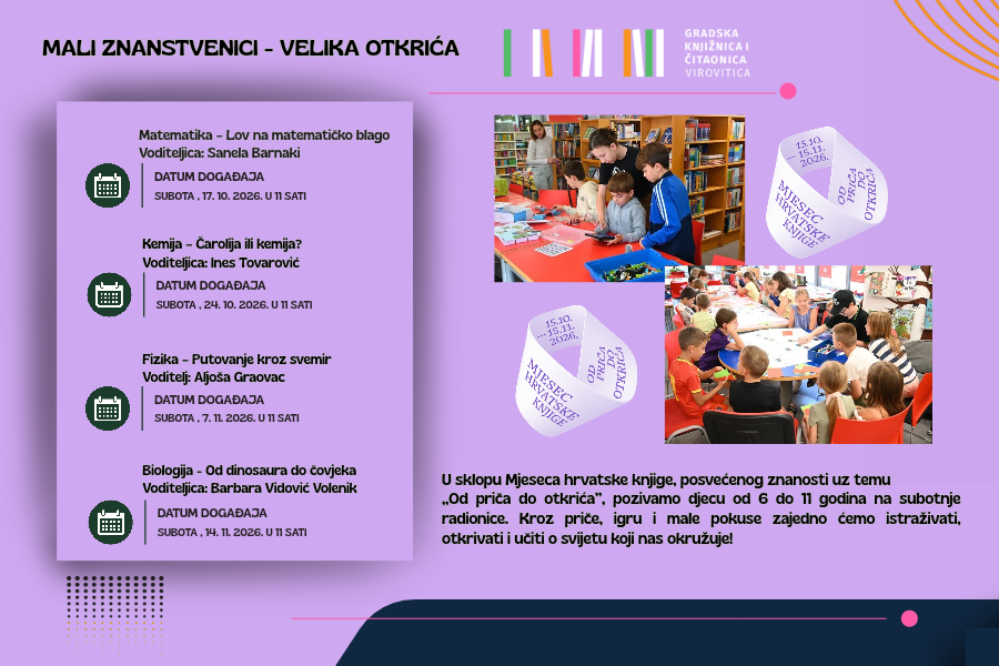 Mali znanstvenici – velika otkrića